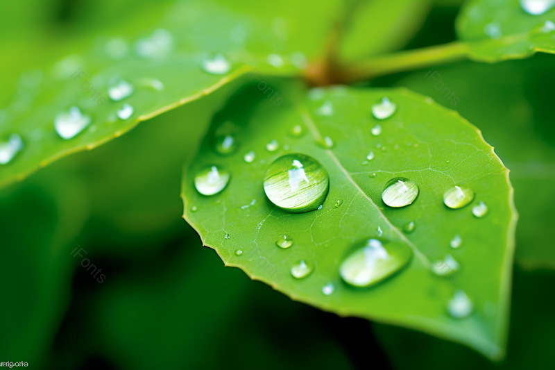 下雨天树叶上布满了水滴水珠,高清,摄影图,摄影图片,图片大全,摄影图免费下载